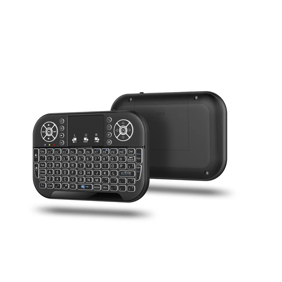 A8 MINI 2.4G Klávesnica podsvietenia Bluetooth Air Mouse Wireless Touchble Diaľkové ovládanie pre inteligentné televízne boxy Desktop PC