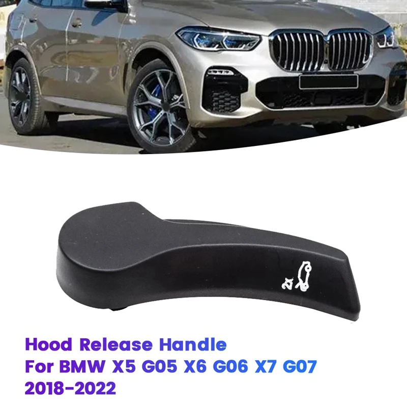 A87D-CAR-CAR predná rukoväť na uvoľnenie kapucne 51437479088 pre BMW X5 G05 X6 G06 X7 G07 2018-2022 Rukoväť na odblokovanie kapoty