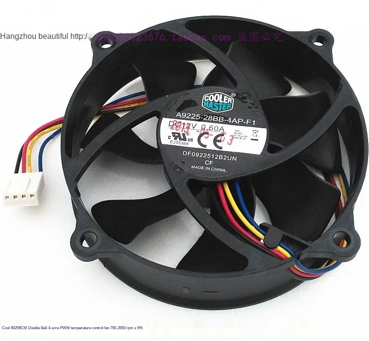 A9225-28BB-4AP-F1 9025 9C Fan Round Dvojitá guľa 4-vodičová regulačná regulácia regulácie Rýchlosť Statického zvuku 770-2650 ot./min.