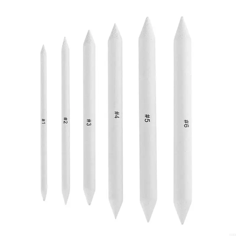 A9BD 6 PCS Paper Art Blenders Kreslenie tieňovacích ceruziek pre študentské skicové náradie sada pre maľovanie milovníkov umenia fandov