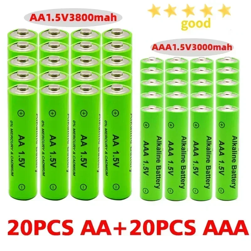 AA + AAA Nabíjateľné AA 1,5 V 3800 mAh / 1,5 V AAA 3000MAH alkalických batérií Hračky Hračky MP3 Play