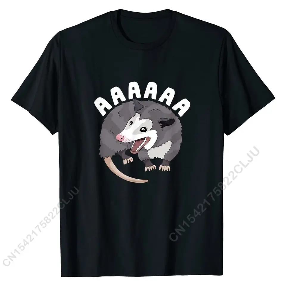 Aaaaaa kričanie vačku stresované vačice vtipné dank meme tričko klasické pánske top tričká Cotton Topy & Tees Party