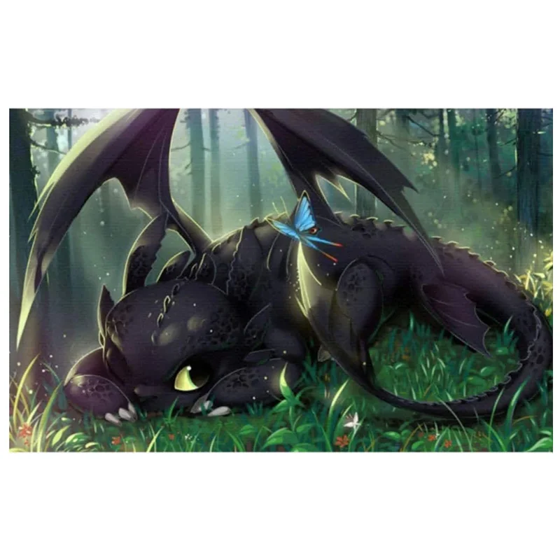 AB Diamond Stone Cross Stitch Dragon Master bez zubov 5D DIY Diamond WELOBROIDERY SHAPE