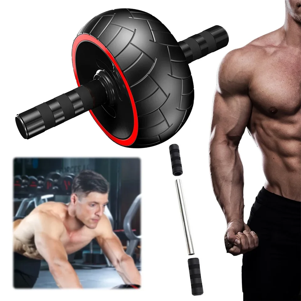AB Roller Wheel Abdominal Sval Trainer Tréner s jedným koliesom Cvičenie