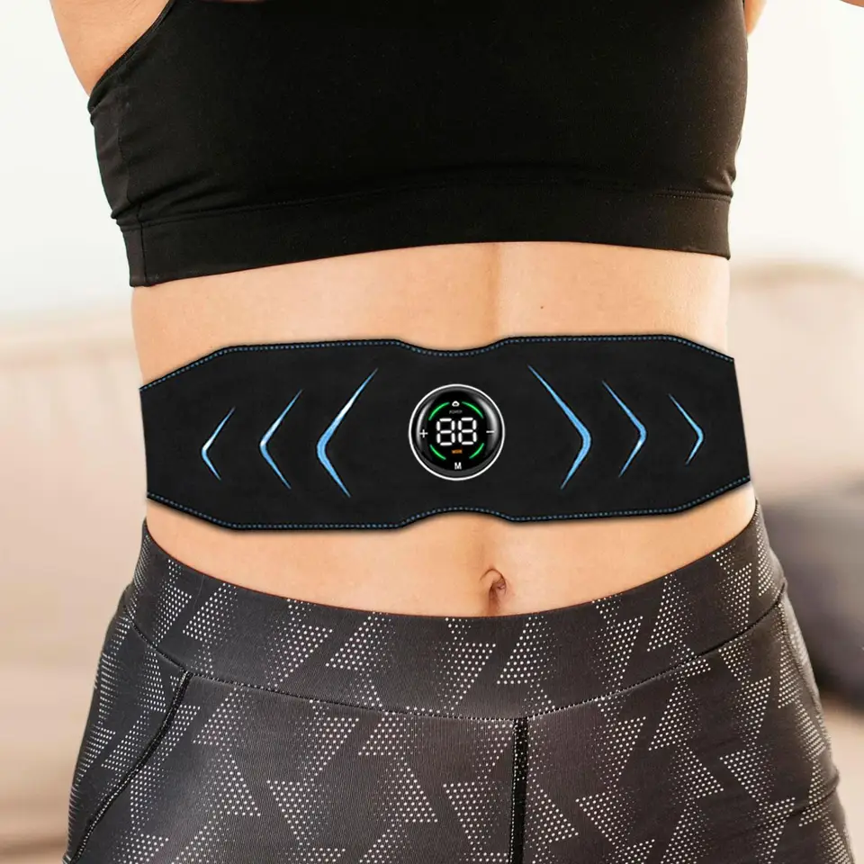 Ab Stimulator Belt USB brušná svalová toner pre fitness domáce telocvične športy
