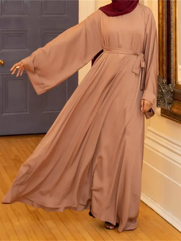 Abaya dubaj Turecko moslim módne hidžáb šaty kaftan Islam oblečenie Africké šaty maxi pre ženy