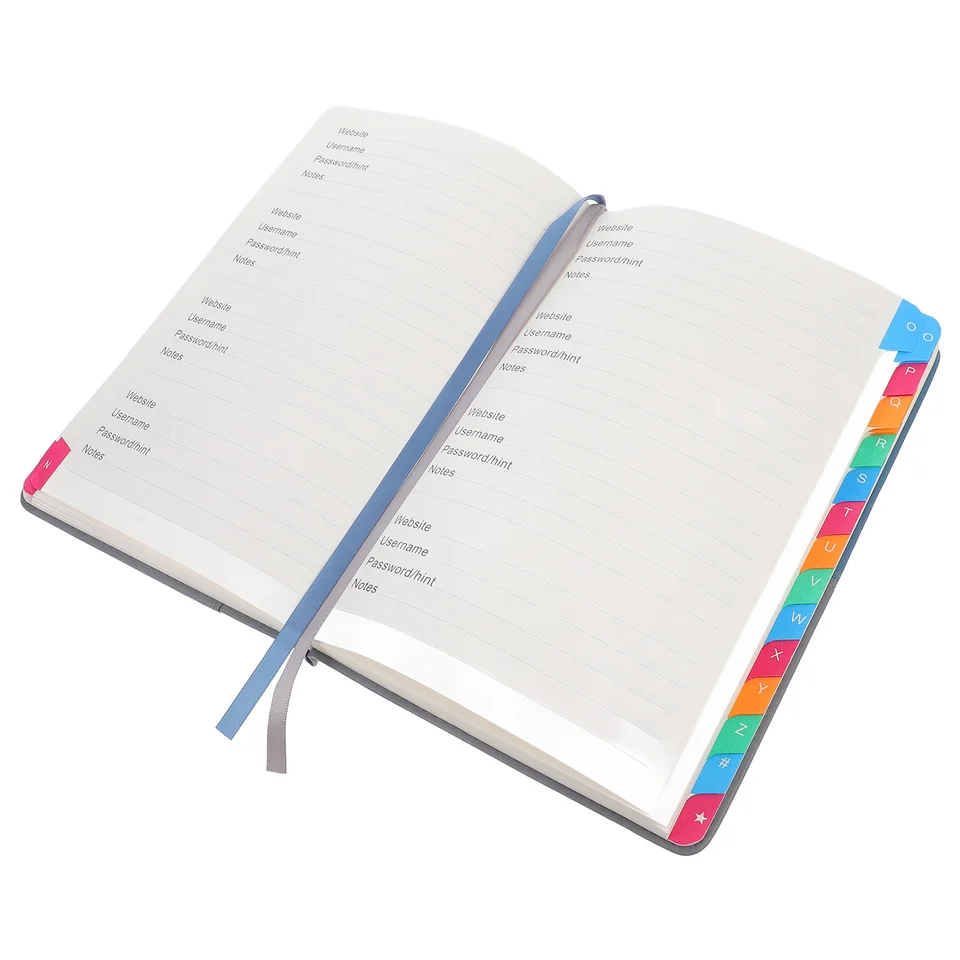 Abecedné knižné knihy Notebooky s kódom Písmen o hesle