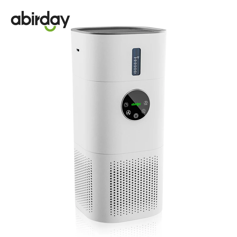 Abirday 2-v-1 vzduchový čistič s zvlhčovačom kombo pre domáce alergie a vlasové domáce zvieratá, fajčiari v spálni, H13 True Hepa Filter