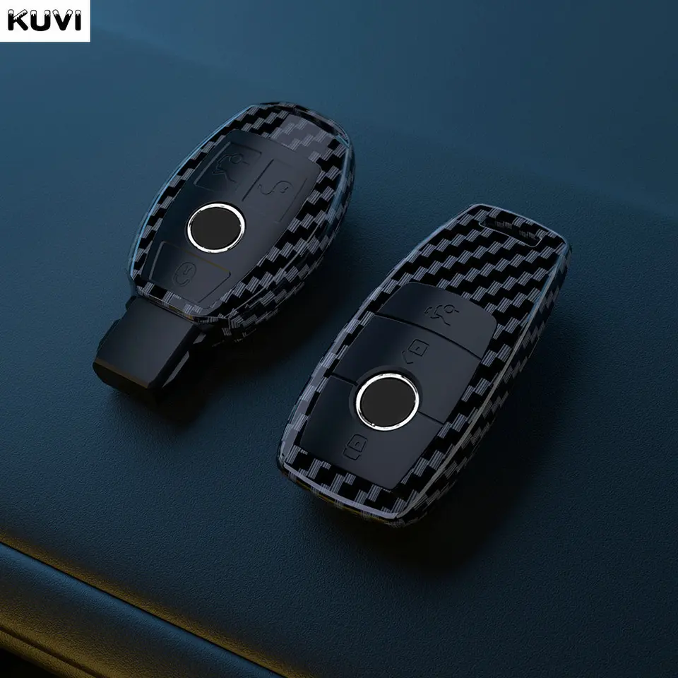 ABS Carbon Car Remote Kryt kryt shell fob pre Mercedes Benz Abces trieda W204 W205 W212 W213 W176 GLC CLA AMG W177 X167