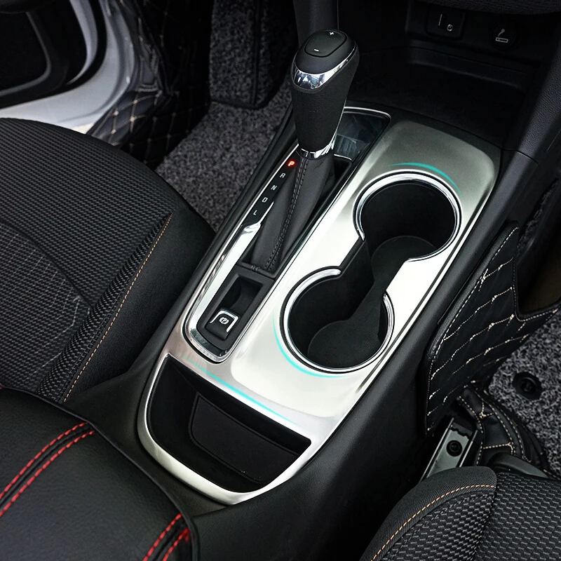 ABS Chrome Car Gear Shift Gomb Frame Panel Decoration Cover Tin
