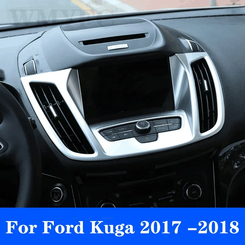 ABS Chrome Inside Interior Center Cover Cover Cover Cover Tink pre Ford Kuga Escape 2017 2018