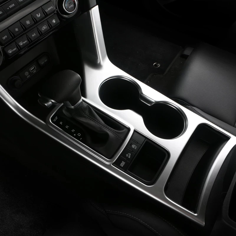 ABS Chrome Interiérové ​​doplnky vozidla Vodná pohár držiaka Gear Box Cover Cover Tinker pre Kia Sportage 4 QL 2016 2017 2018 2018 2019