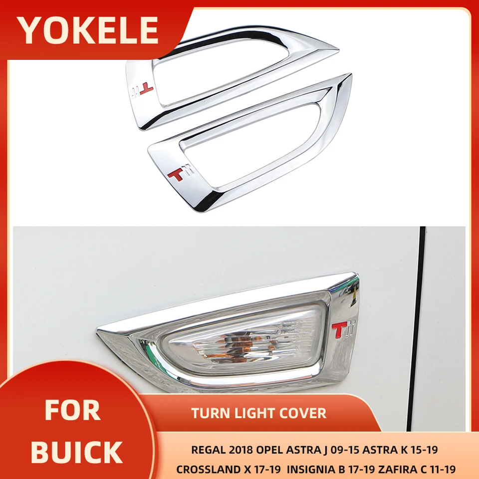 ABS Chrome Side Turn Signal Signal Light Cover Tin