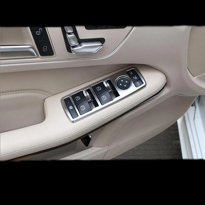ABS Chrome Window Lift prepínač tlačidla Tink Tink Styling CAR pre Mercedes Benz Abce GLE GLA CLA GLK ML W212 W204 Príslušenstvo
