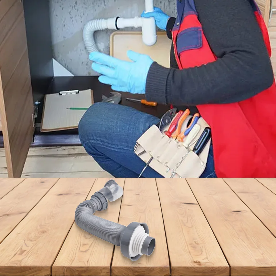 ABS Construction Kuchynské umývadlo odtoková hadica sada proti zápachu Filter zabraňuje blokovanej filtrácii Filtrácie odpadu tesnenie