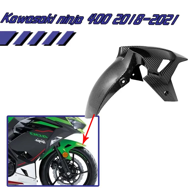 ABS Fender Fender Splash Mudguard Motorcycle Accessories pre Kawasaki Ninja 400 Z400 2018 2019 2020 2021 2022 Front Saquing