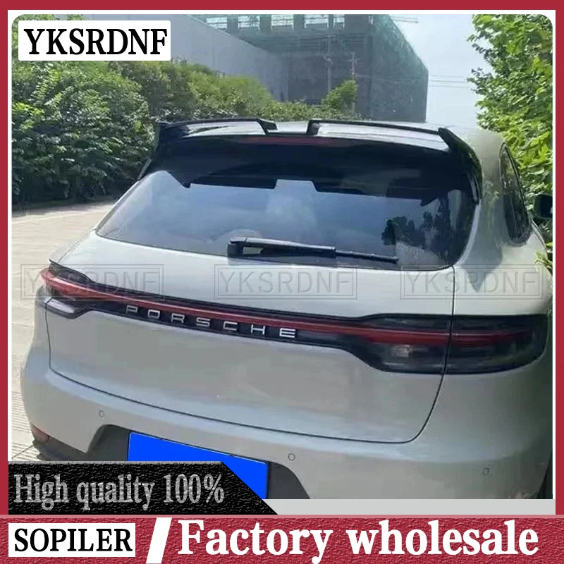 ABS Materiál Zadná strešná strešná spojler krídla pre Porsche Macan 2018-2022