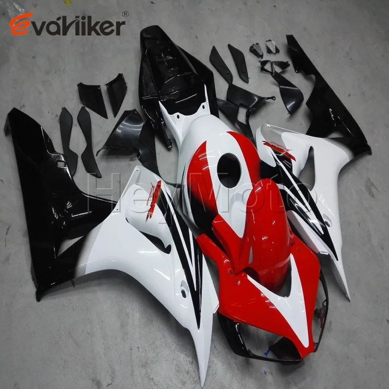 ABS motocyklové kapotáž pre CBR1000RR 2006 2007 Red White Black CBR1000 RR 06 07 ABS Plastová sada Vstrekovacia forma