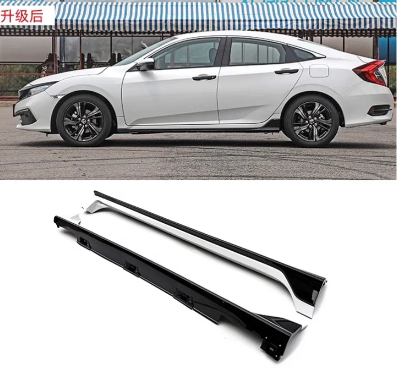 ABS Paint Side Body sukne súpravy na pery pre Honda Civic Sedan 2016 2017 2018 2018 2019 2020