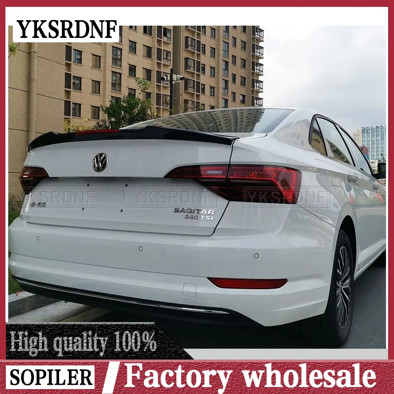 ABS Paint zadné krídlo kufra TRUNK TACH SPOILER pre Volkswagen VW Jetta MK7 2019 2020 2021 M STYLE