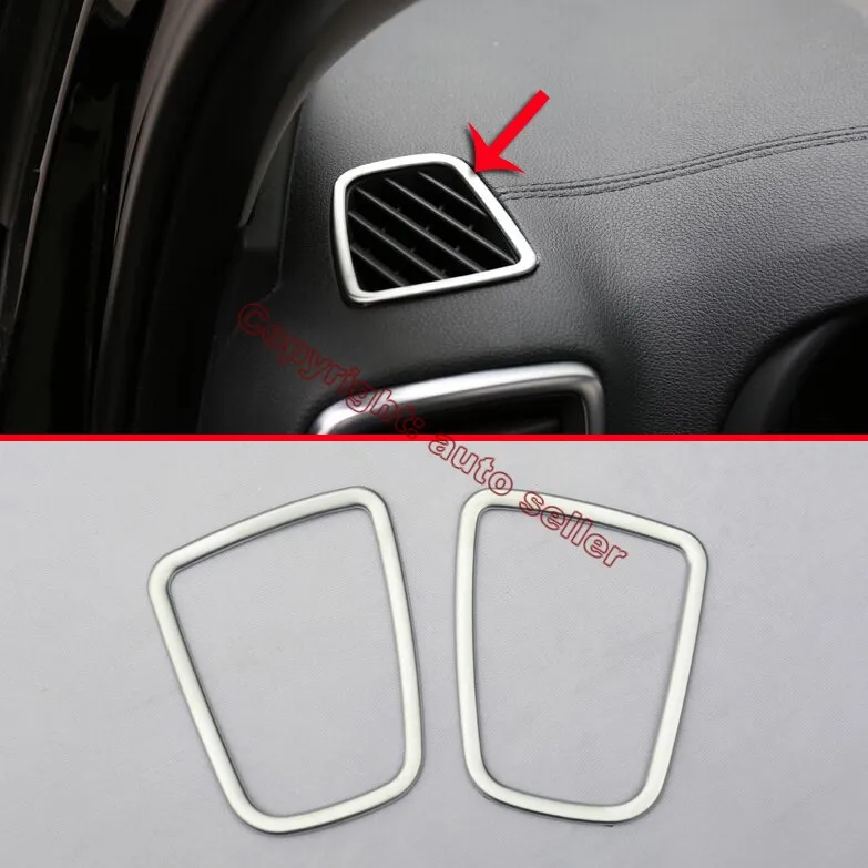 ABS Pearl Chrome Interiérový klimatizácia Ventrový kryt obklad pre Kia Sportage 2016 2017 2018 STRÁNKY PRÍSLUŠNÍCTVO CAR STRÁNKY W4