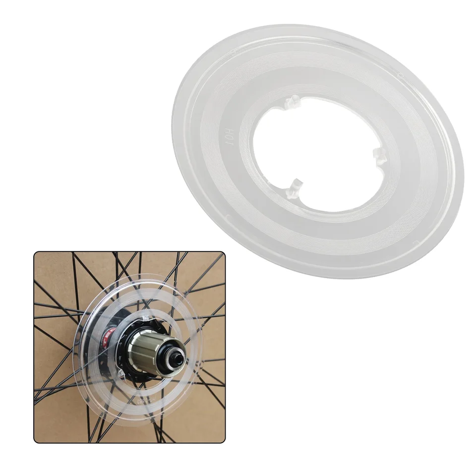 ABS plastový kryt na bicykel Freewheel Cover Applows-rezistentný na opotrebenie reťazca nastavovača 135 mm priehľadný kolesový náboj ochranné bicykle príslušenstvo