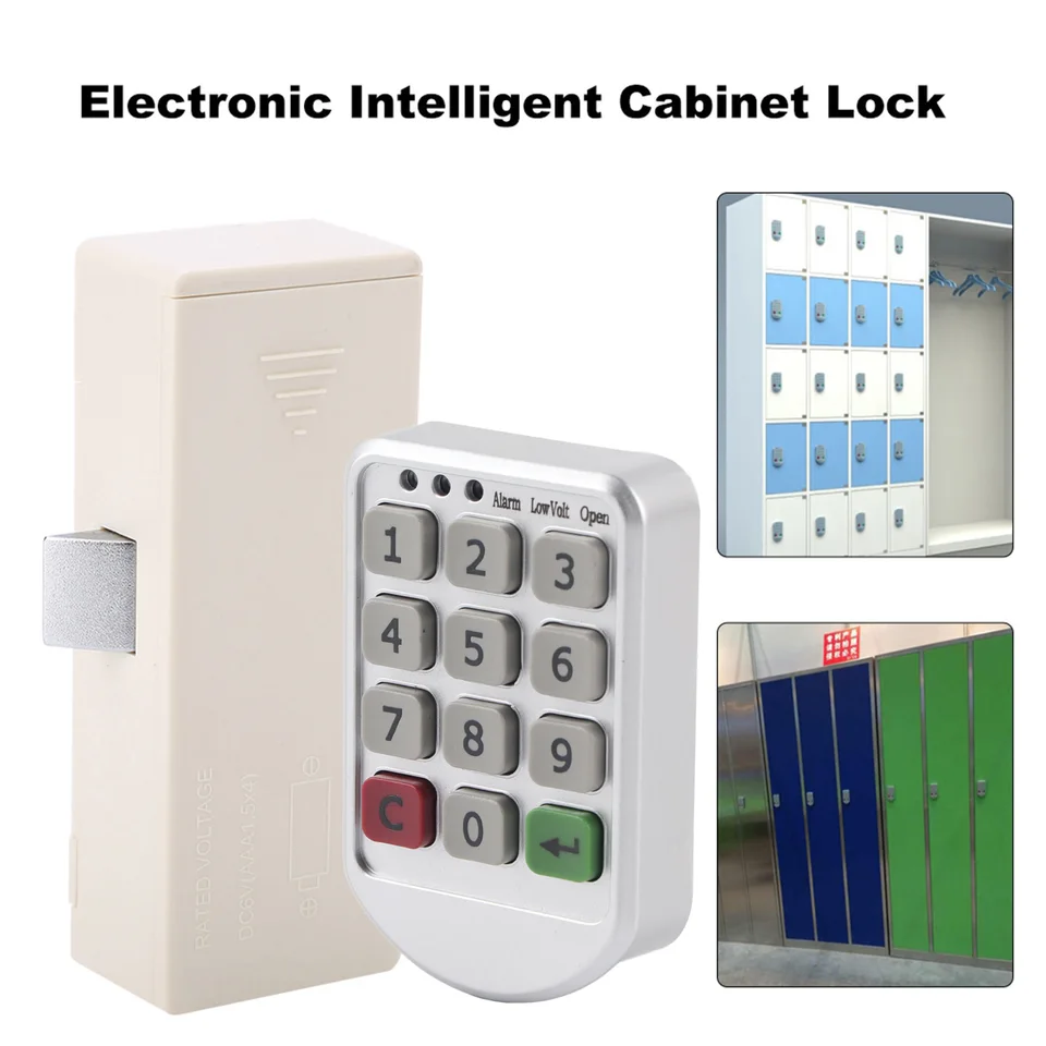 ABS Plastový panel Digitálne elektronické inteligentné heslo klávesnice Čísla skrinky Dvery Lock Digital Skrint Dverne Lock