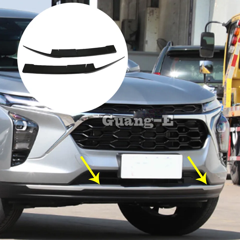ABS Plastový predný nárazník Orezanie dekorácie Decoration Cover Strip Automatické exteriérové ​​príslušenstvo pre Chevrolet Trax Seeker 2022 2023 2024+