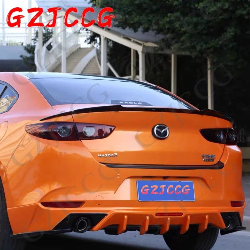 ABS plastový základný náter farebný zadný chvost krídla spojlera automatické diely pre Mazda 3 Axela Sedan 2019 2020 2021