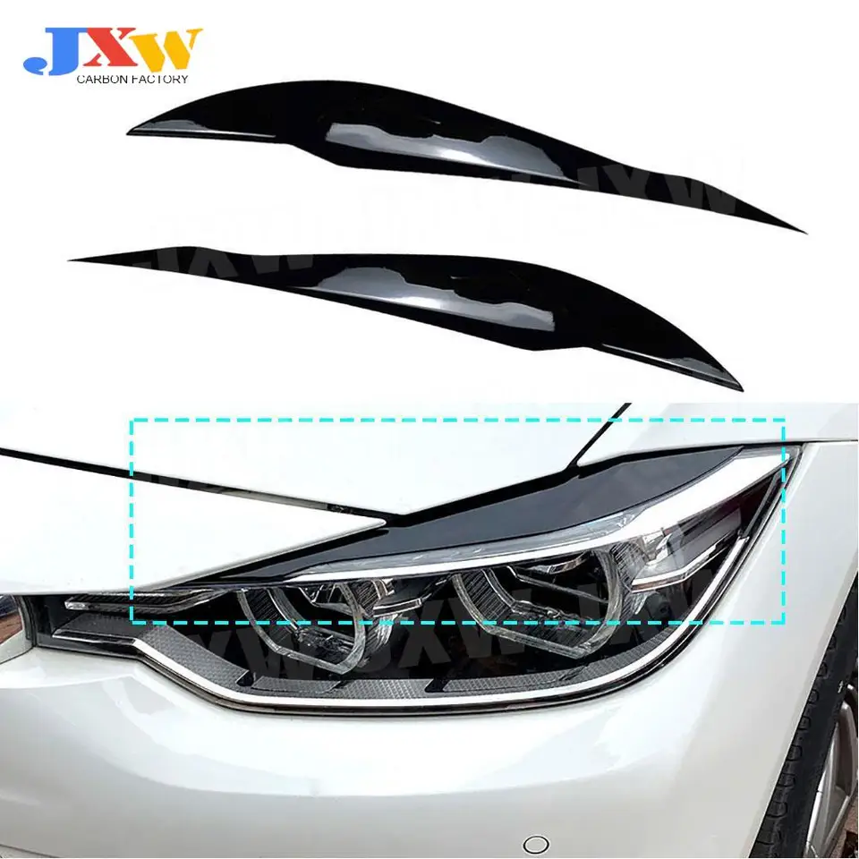 ABS predné svetlometové očné viečka pre obočie pre obočie pre BMW 3 Series F30 F31 318I 320I 2012-2018