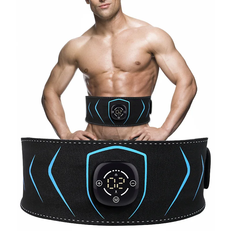 ABS Tréner EMS Stimulátor brušného svalu Elektrický tónový remeň USB Rembarge pás brucha brucha chudnutie Domov telocvičňa Fitness rovnosť
