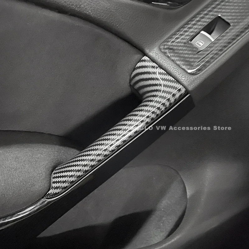 ABS uhlíkové vlákno tlačené vozidlo Styling Interiérové ​​dvere rukoväte panelového panela Panel Lorming Tress pre VW Golf 6 MK6 2009 2010 2010 2012 2012 2013