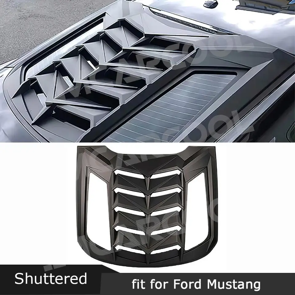 ABS uhlíkový vzhľad zadné okna Mastry pre Ford Mustang 2015-2022 Automatické vzduchové výstup