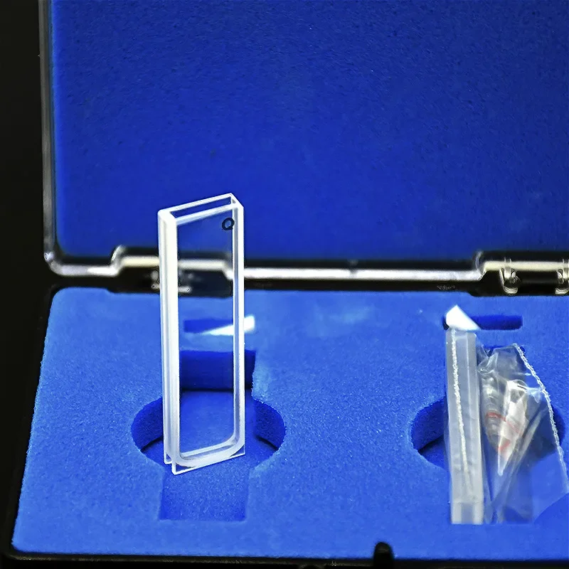 Absorpčné bunky kremeňa 2 mM kremennej kyvety (kvapalná vzorka) 0,7 ml pre technológiu spekania spektrofotometra 2/pk