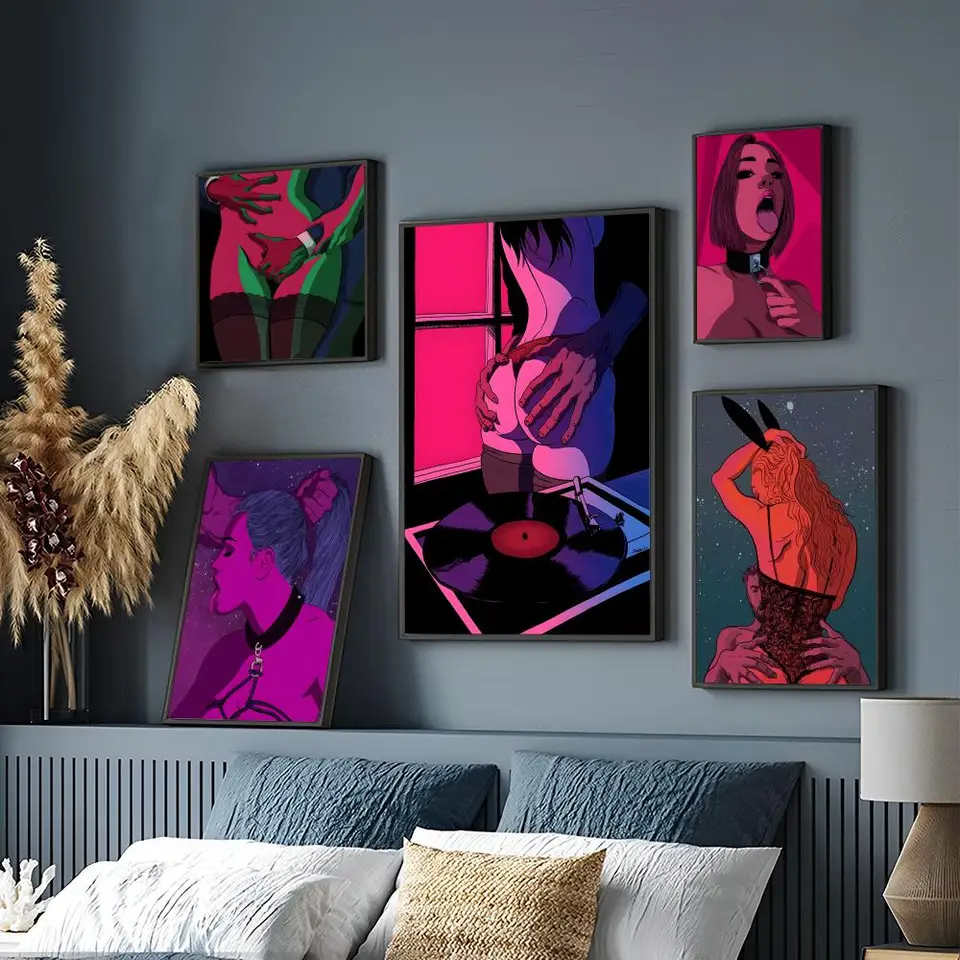Abstrakt nahá sexy žena Muž