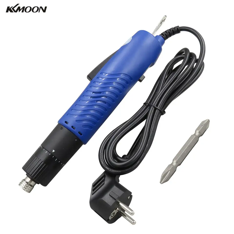 AC 220V Elektrický skrutkovač ručný vreckový šnúrku Elektrický skrutkovač nastaviteľný krútiaci moment 1/4-in