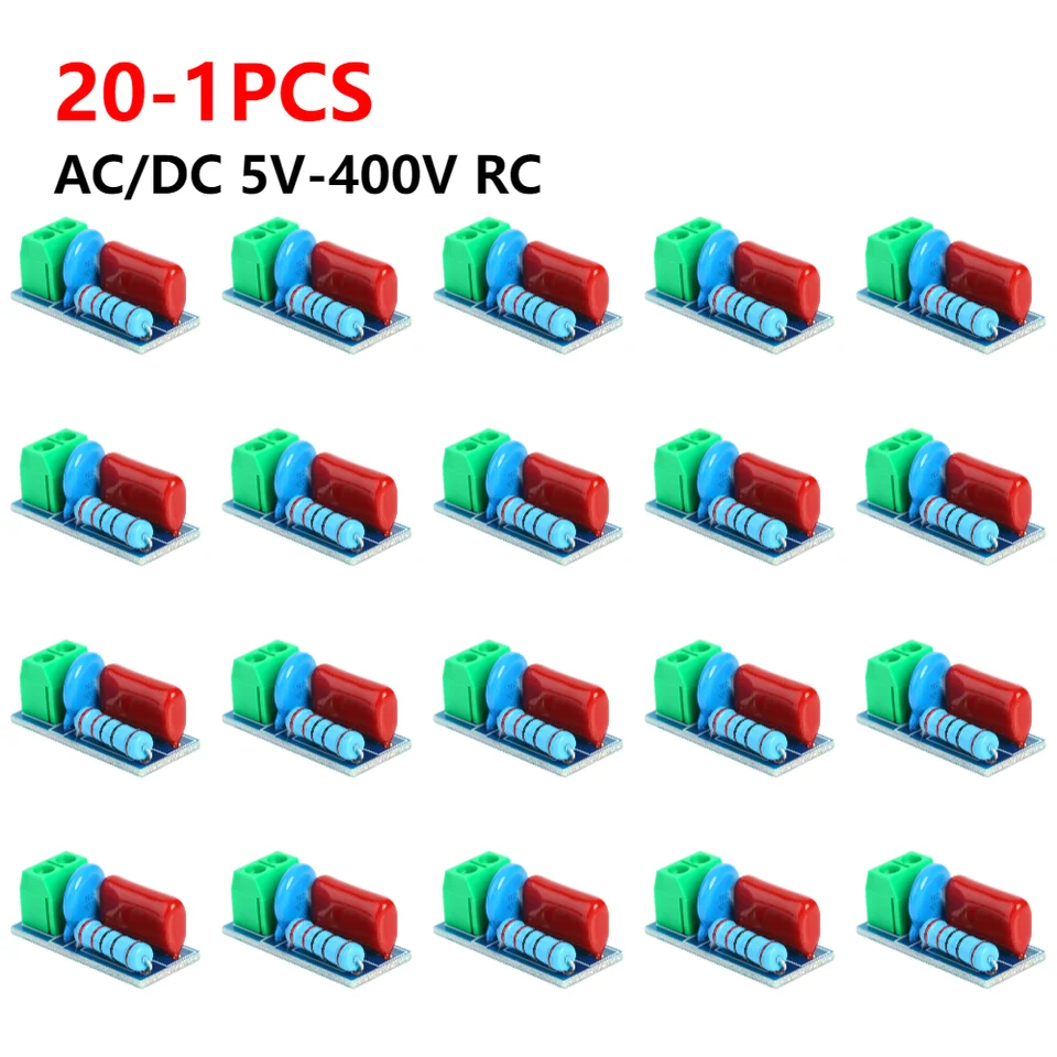AC/DC 5V-400V RC Ochranné odporové poháňanie Absorpcia/SNUBBER MODUL RElé RELICOVANIE ZODPOVEDNOSŤ OCHRANA ZODPOVEDNOSŤ