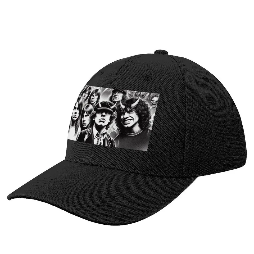 AC/DC a Hard Rock World Baseball Cap letný klobúk čierne dievčatá pánske