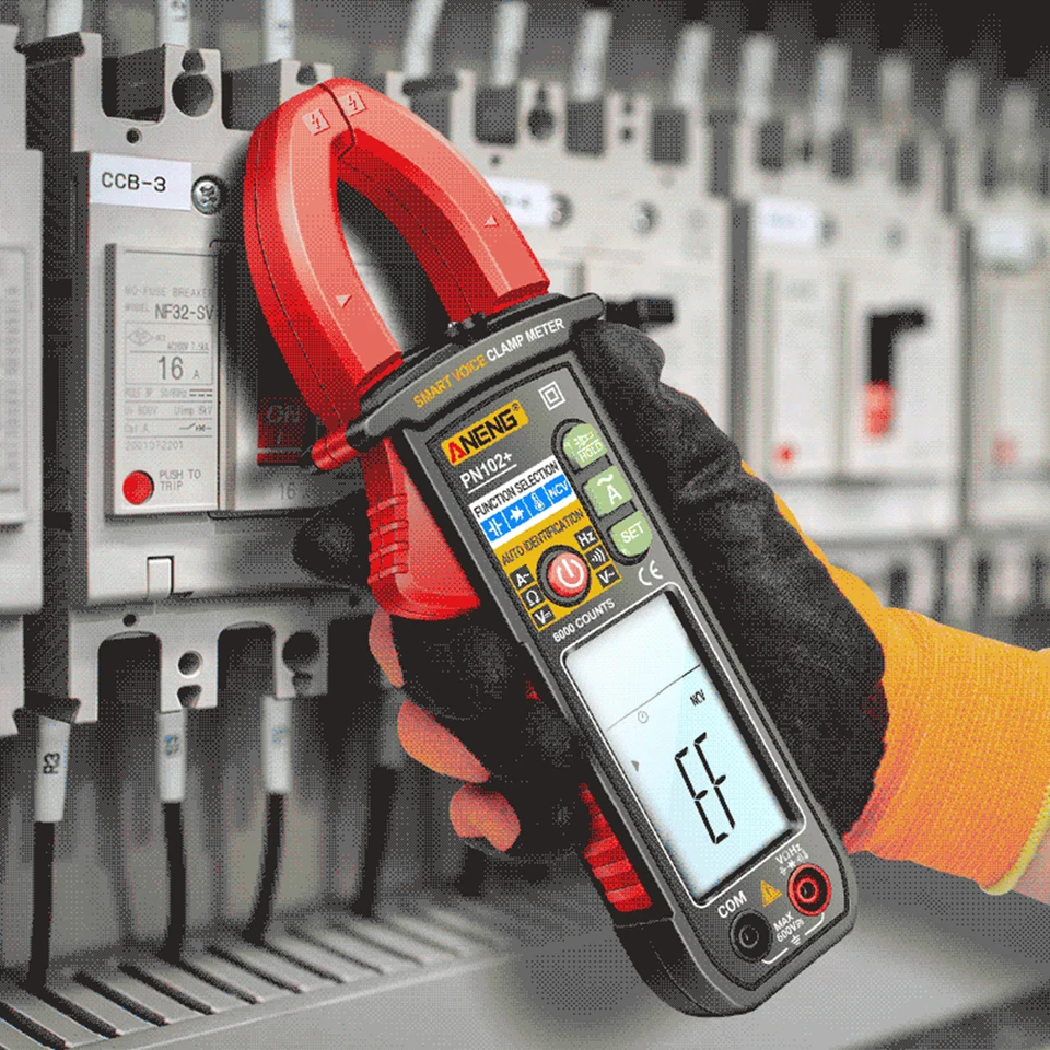 AC/DC napätie merača automatického rozsahu DIODE HZ Current Tester Multifunkčný AC AMMETER CLAMP METER ELEKTRICKÉ PRÍSTUPY