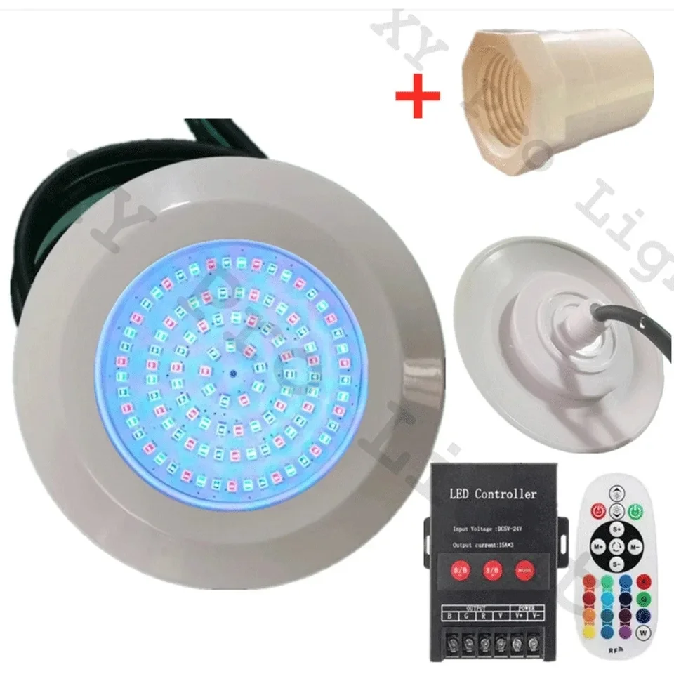 AC/DC12V 12W RGB LED bazén LIGHT LIGHT IP68 Vodotesný vonkajší/vnútorný 9 W pod vodou Light Light Fontain Twast Lamp Piscina Luz Spotlight