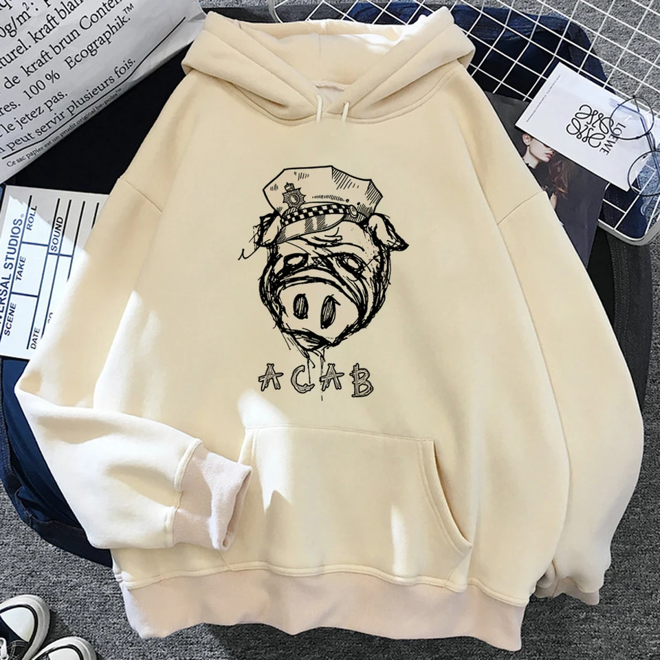 Acab mikiny Ženy Japonské vtipné hoddies kapucňa ženská harajuku kapucňa košeľa s kapucňou