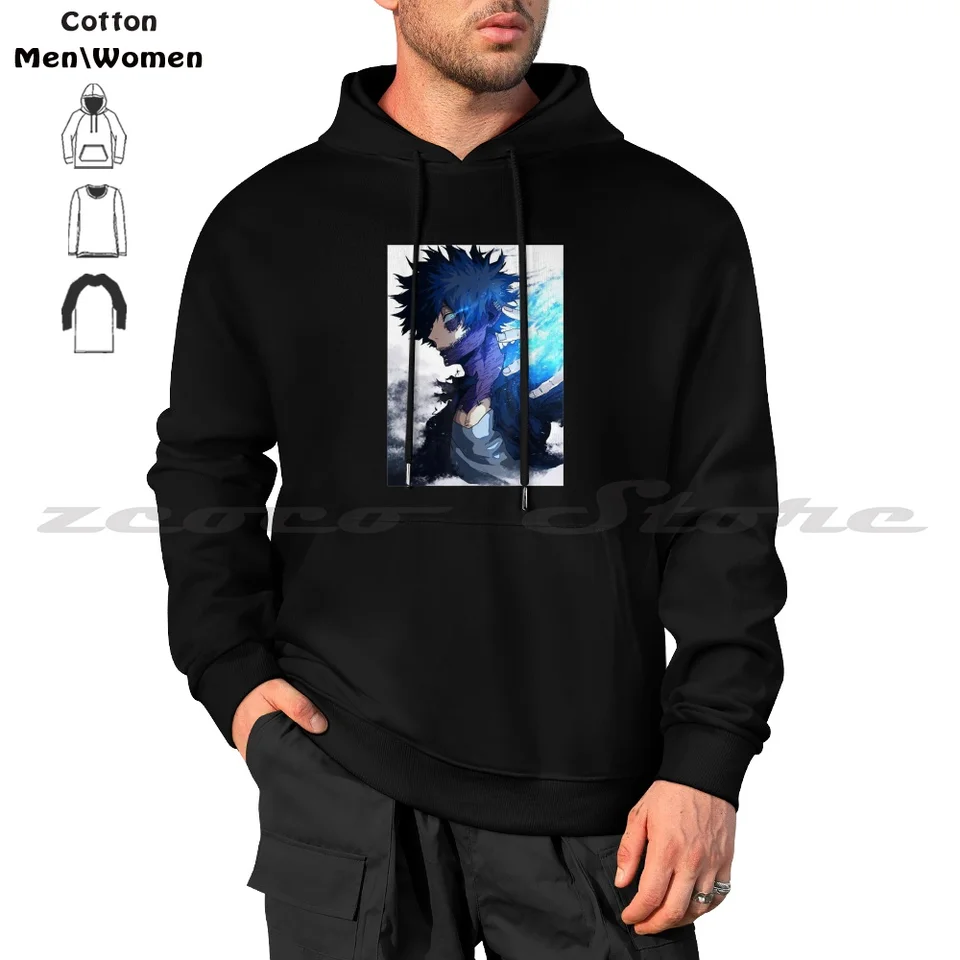 Academia My Hero Dabi Hoodies s dlhým rukávom Sladká príležitostná mikina s úsmevom Deku úsmev boku no hrdinský akademickú akademickú acadia manga midoriya