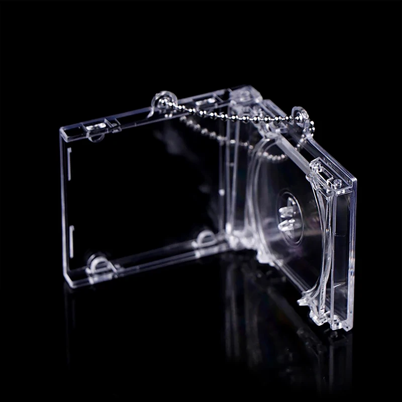 Acrylic Mini CD Album Pendant Keychain Blank Mini CD Box Keychain vhodný pre DIY Keychain batohový reťazec/klip