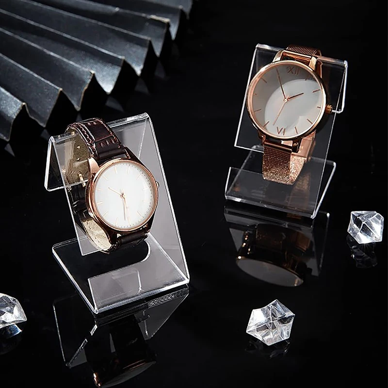 Acrylov Watch Display Stands Clear Watch Držiteľ organizátor šperky hodinky s jedným hodinkovým displejom držiak vitrína