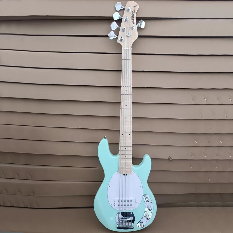 Active Electric Bass Guitar, Humbucker Pickup, 5 String, 22 pražcov, 2V2T basová gitara