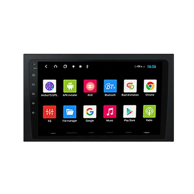 ACTROS MP4 CE FCC 9 palca Universal Android Car Radio 2.5D GPS navigácia Autoradio Multimedia Player Player dotyk 2 DIN 12V ASP
