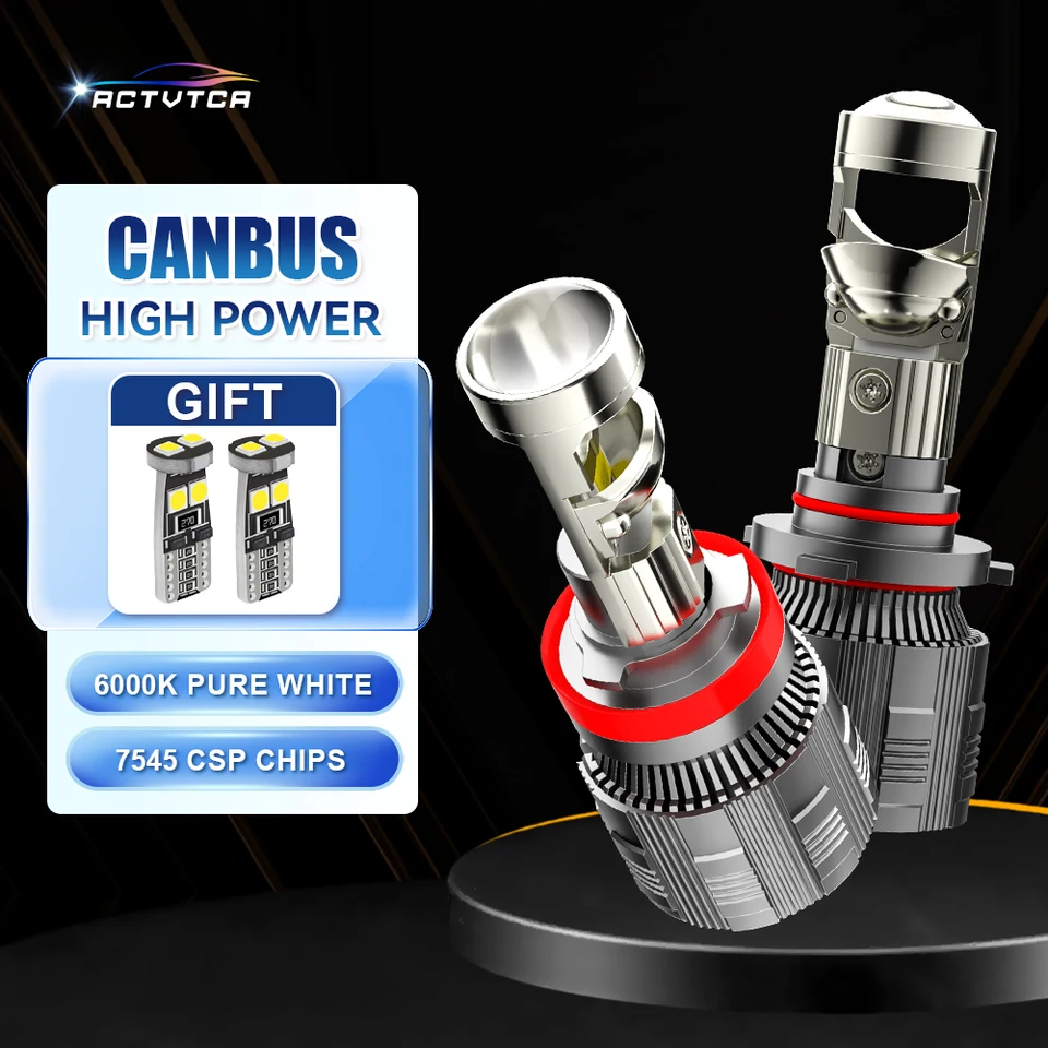 ACTVTCA 880W H4 H7 H11 LED projektor Svetlomet H8 9005 9006 HB3 HB4 Auto Canbus žiarovka 1000000LM HI/LO BEAM Spotlight LHD LHD