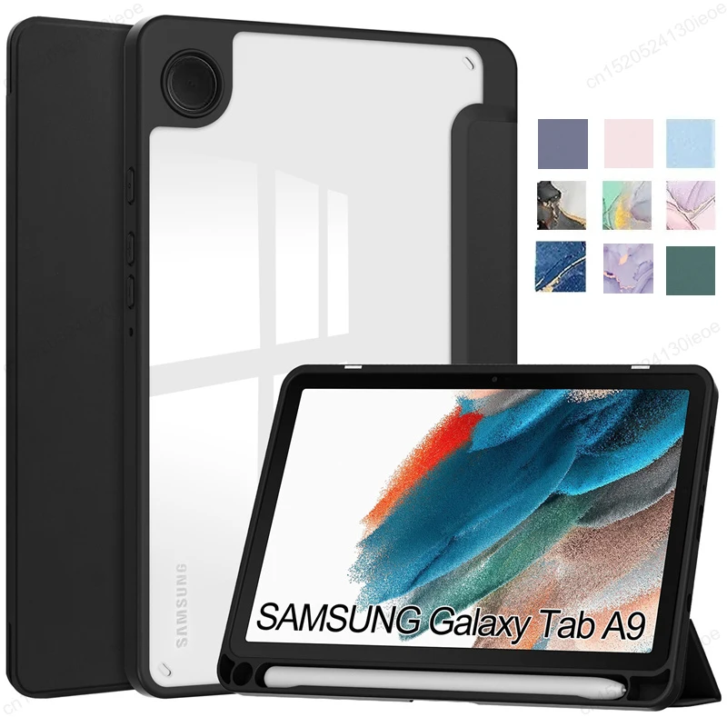 Acylický priehľadný kryt zadnej tablety pre Samsung Galaxy Tab A9 8,7 palca 2023 SCOCPORPOPT CASE S9 PLUS 11 