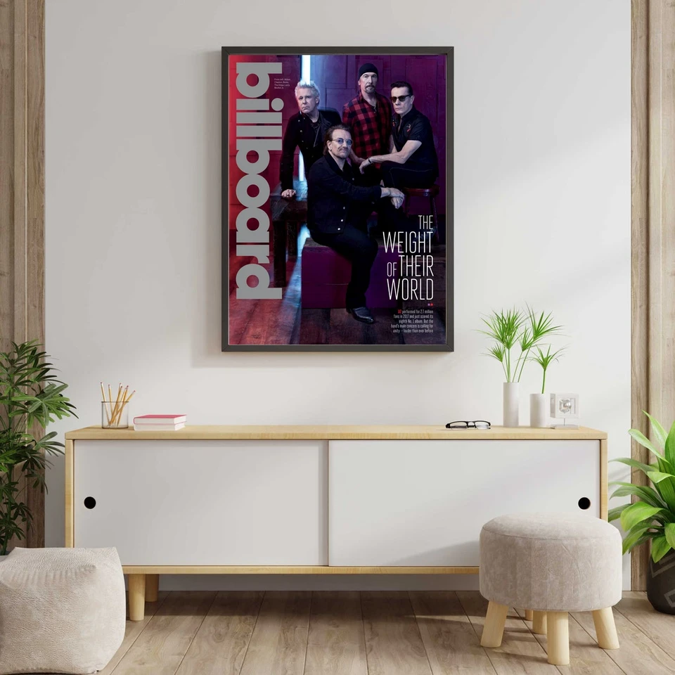 Adam Clayton, Bono, The Edge Plaght Canvas Print Home Decoration Wall Maľba (bez rámu)