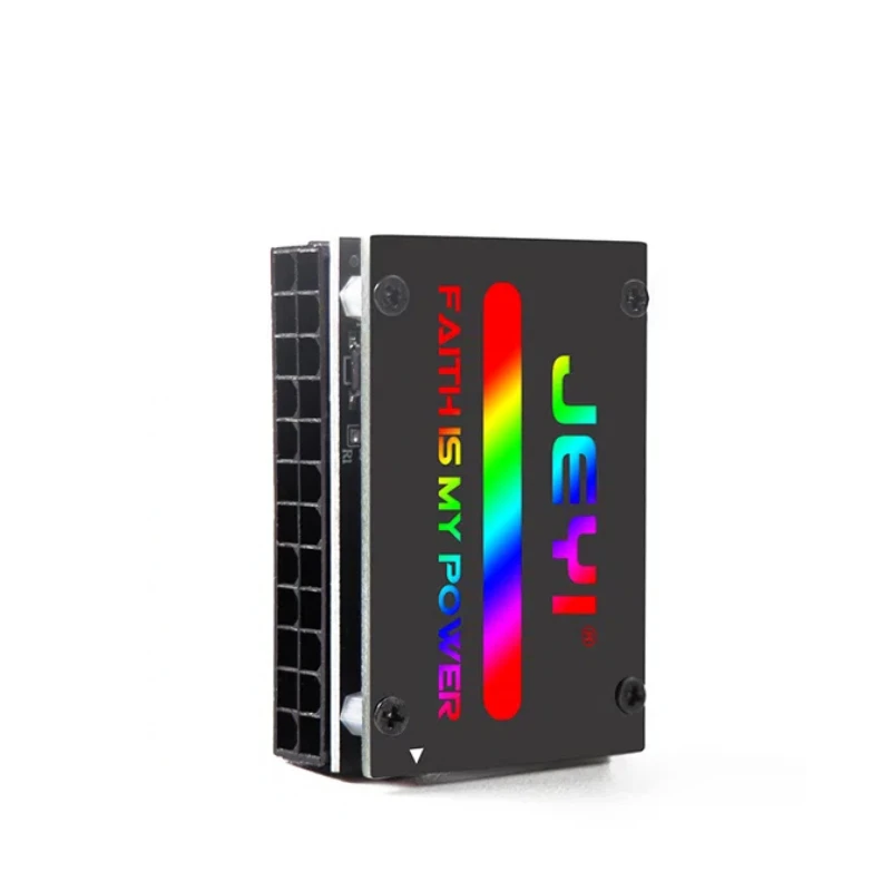Adaptér ATX 24pin 90 ° RGB 18 Svetl